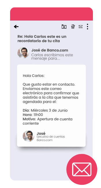 Elipse Citas - Confirmación Mail
