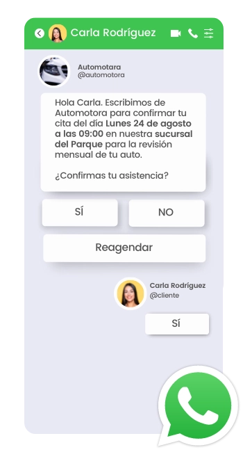 Elipse Citas - Confirmación WhatsApp
